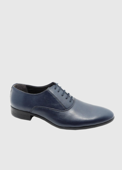 Virginio dark blue mens derbies
