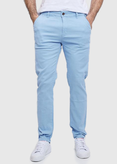 Anastasio Slim Fit gaiši zilas vīriešu bikses