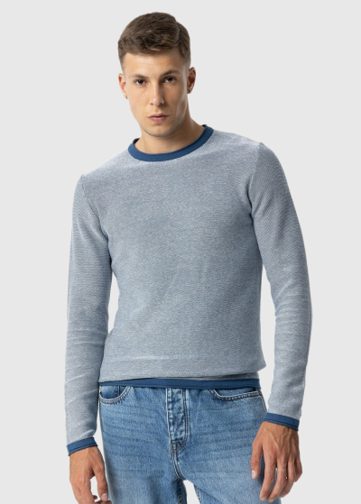 Blue mens sweater