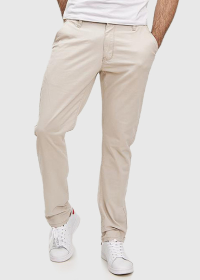 Anastasio Slim Fit bēšas vīriešu bikses
