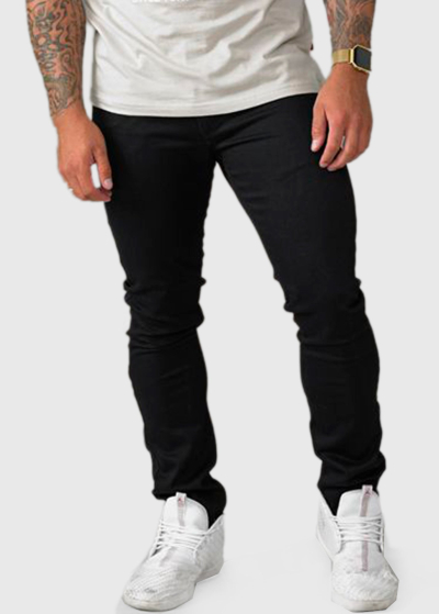 Guido Slim Fit Plus Size black men's jeans