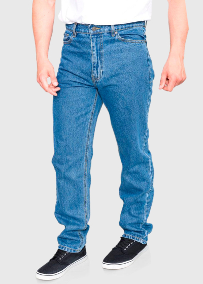 Amedeo Slim Fit Plus Size light blue mens jeans