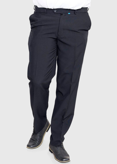 Alberto men's Plus Size black trousers