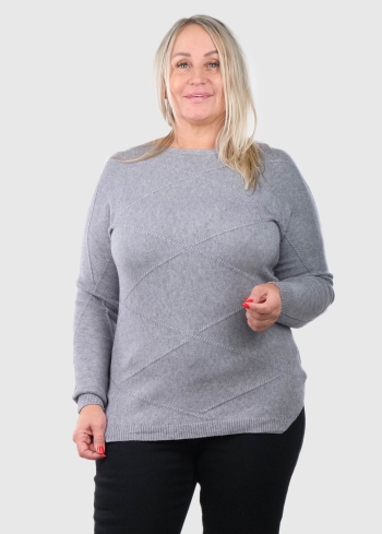Federica Plus Size grey sweater