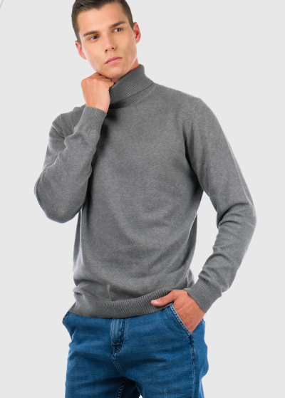 Flavio grey men's turtleneck