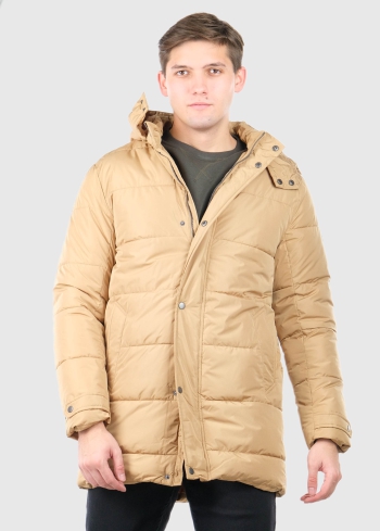 Lelio light brown mens parka