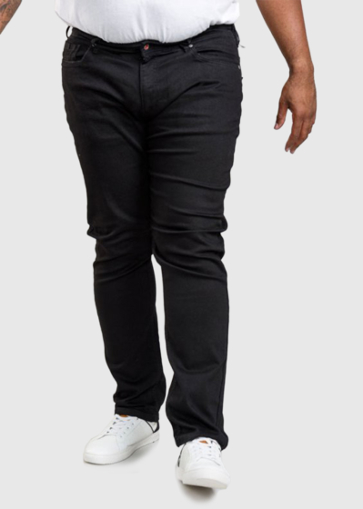 Isacco Regular Fit Plus Size black men's jeans