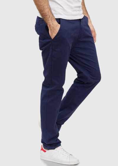 Slim Fit zili vīriešu džinsi