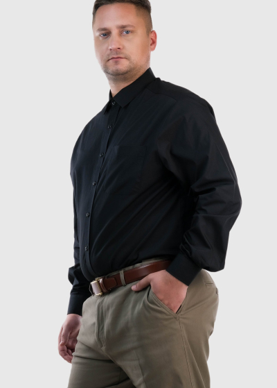 Luciano Slim Fit black shirt