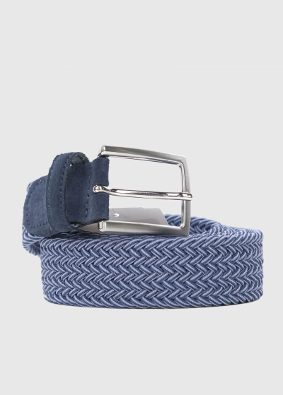 Giulio blue men's belt