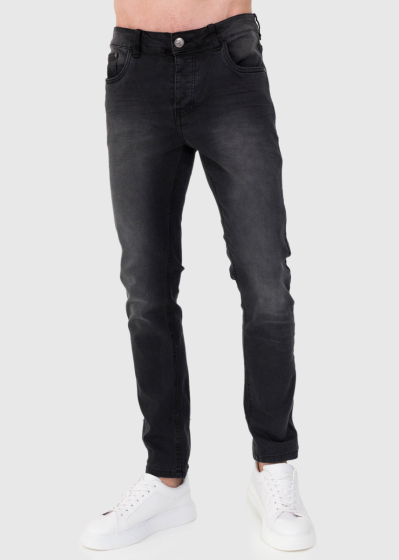 Slim Fit dark grey men's jeans