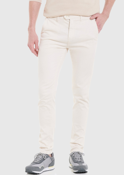 Orlando light beige mens pants with pockets